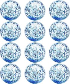 12 Pack Inflatable Beach Balls Bulk 16" Glitters Pool Toys Balls for Pool, Beach, Summer Pool Party - Swimming Pool Game Water Beach Toys