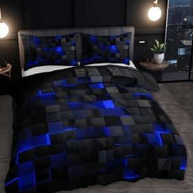 Abstract Grid Series Quilt Cover Digital Printing Bedding (Option: 6 Style-200x 200 Three Pieces)